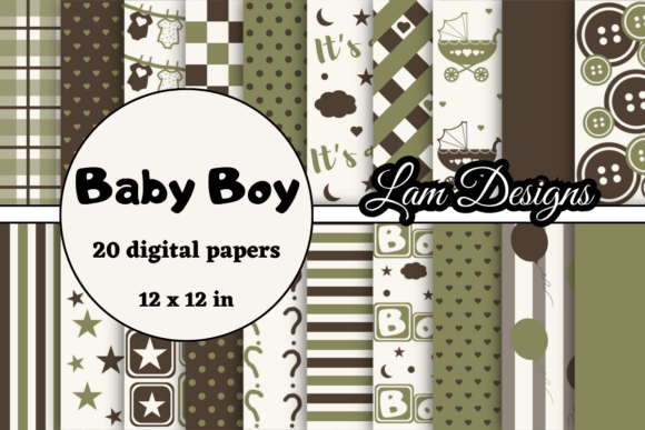 Download Baby Boy Digital Papers - Paper Collection