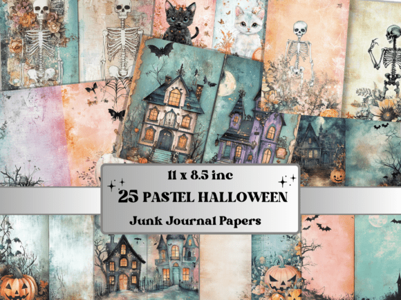 Download Pastel Halloween Mixed Media Paper - Premium Resources