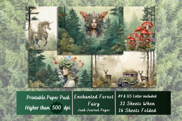 Download Enchanted Forest Fairy Digital Papers - Paper Collection