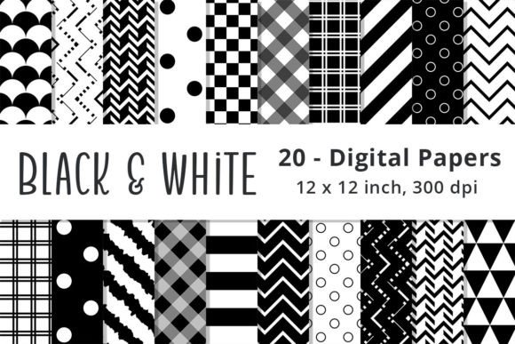 Download Black and White Pattern Paper Background - Paper Collection